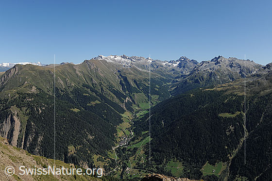 Foto: Binntal vom Breithorn.